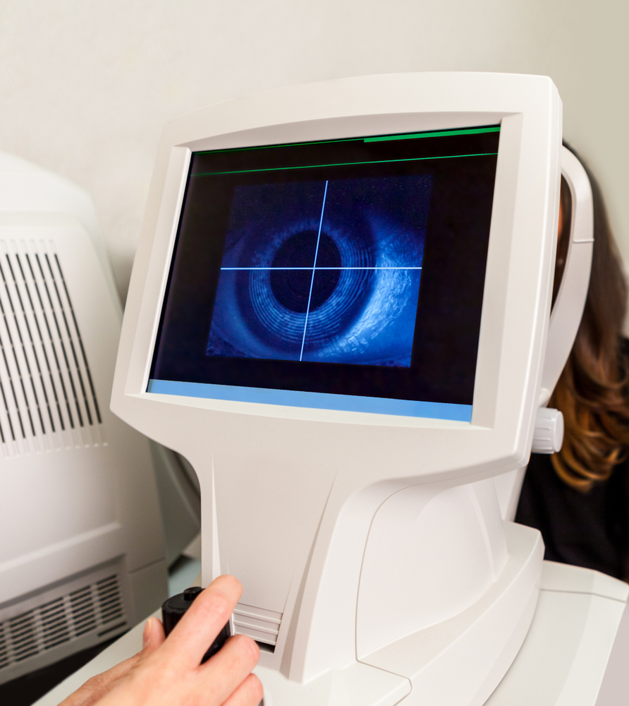 Optometry,Corneal,Topographer,Showing,An,Eye,On,Screen